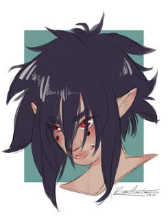 Clean Sketch, Flat Colors. -- character: @rudhuli