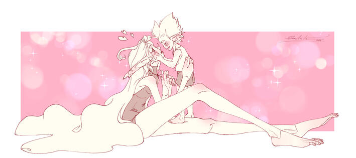 Fullbody x2, Black &amp; White